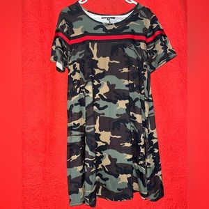 Camoflage T-Shirt Dress